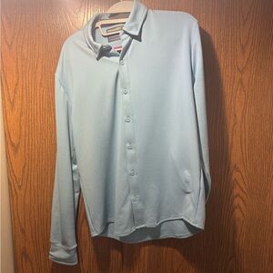 Medium twillory button down polo light blue